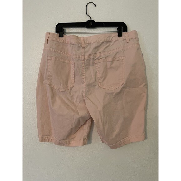 FADED GLORY, WOMEN SHORTS, PINK, PLUS SIZE 20W, FREE USA SHIPPING. - Picture 2 of 4